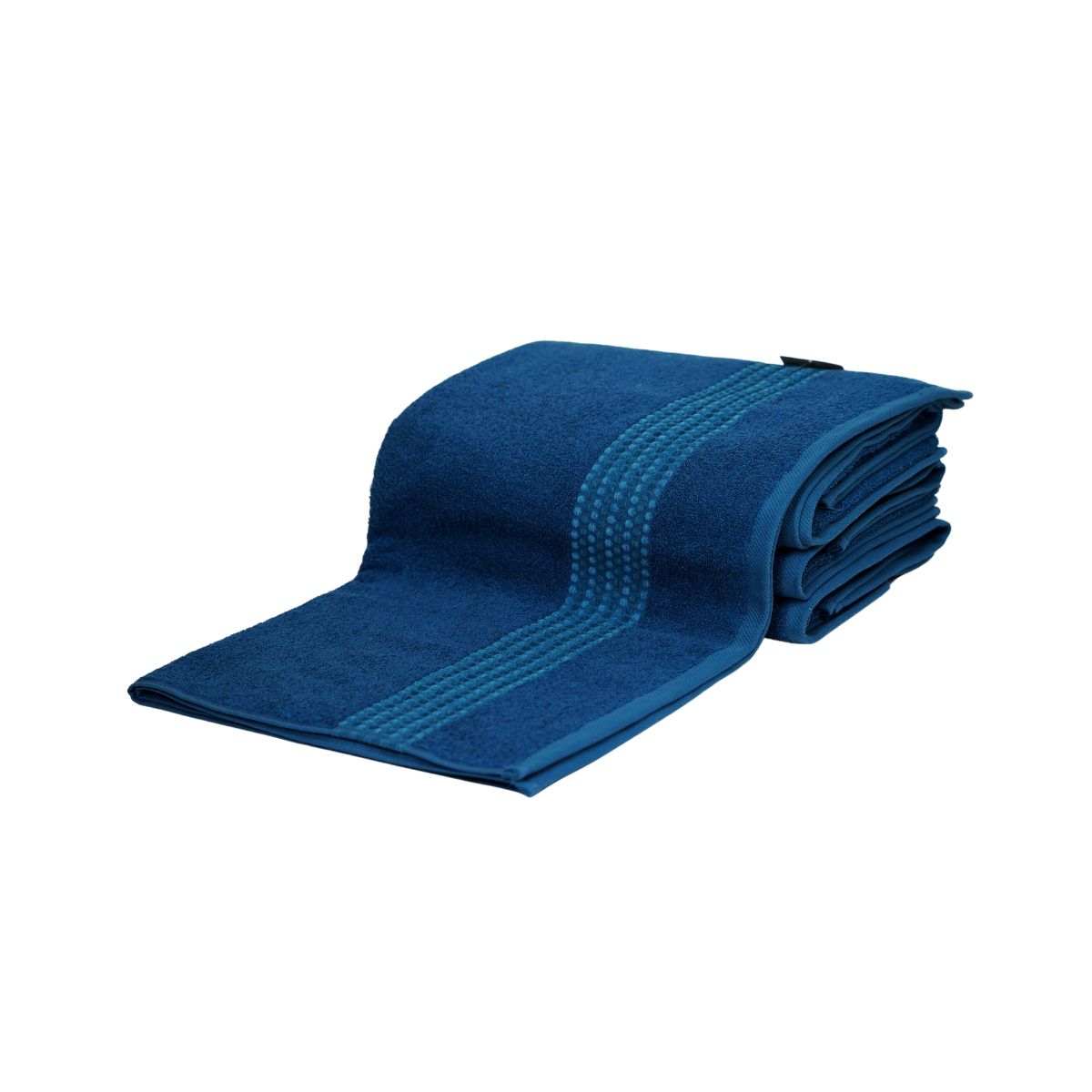 Prosop de baie din bumbac 100%, 70x140 cm, Densitate 460 gr/m², Maisonette Classy, bleu inchis