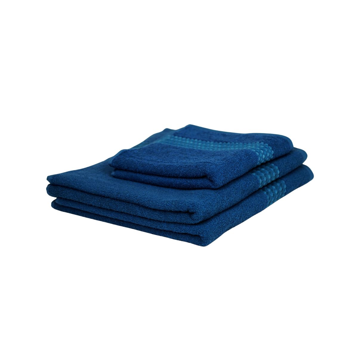 Prosop de baie din bumbac 100%, 70x140 cm, Densitate 460 gr/m², Maisonette Classy, bleu inchis