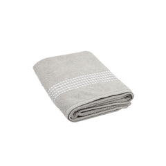 Prosop de baie din bumbac 100%, 70x140 cm, Densitate 460 gr/m²,Maisonette Classy, gri deschis