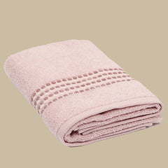 Prosop de baie din bumbac 100%, 70x140 cm, Densitate 460 gr/m², Maisonette Classy, roz pudra