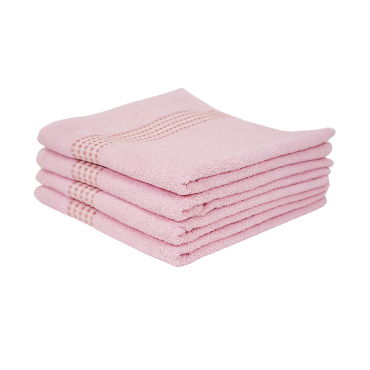 Prosop de baie din bumbac 100%, 70x140 cm, Densitate 460 gr/m², Maisonette Classy, roz pudra