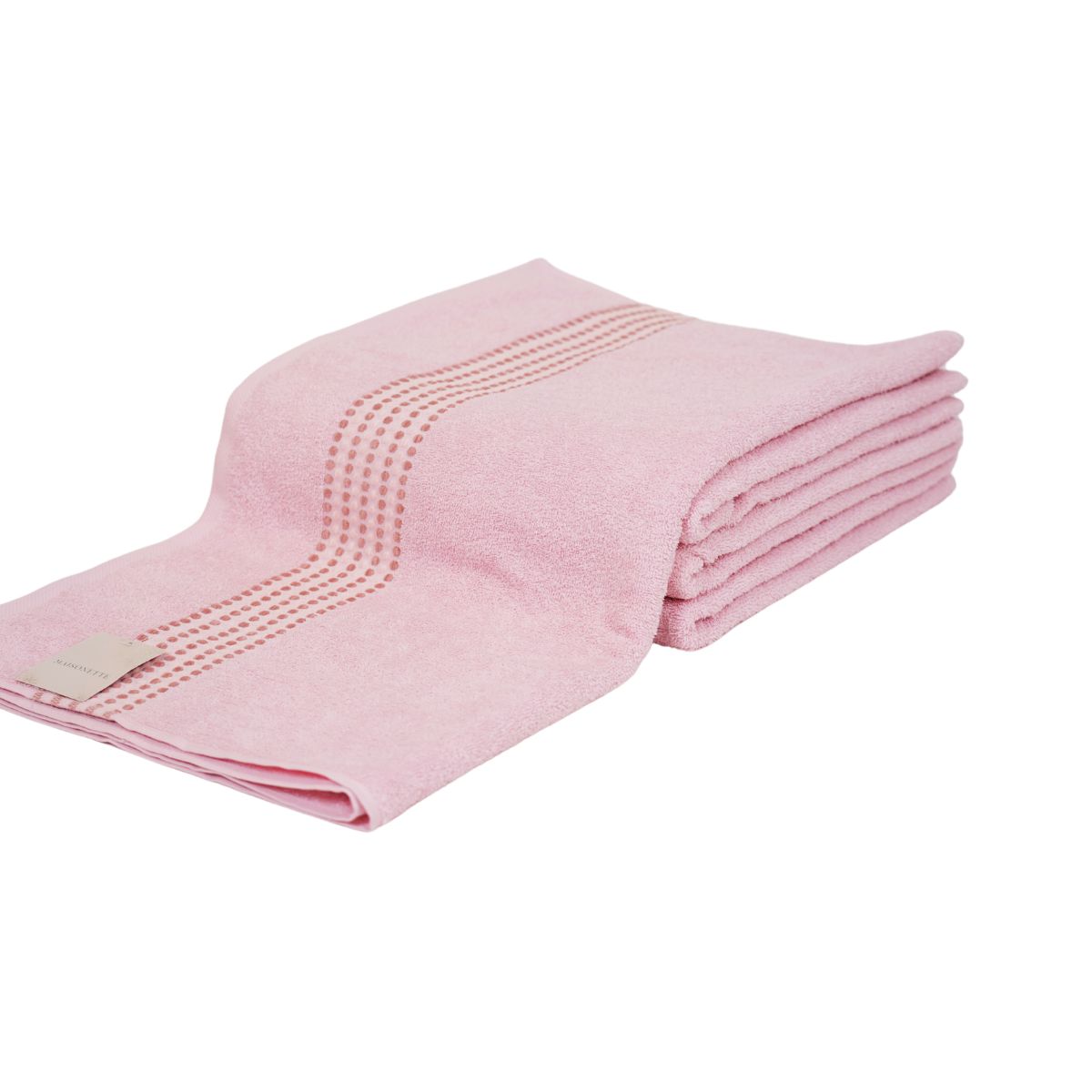 Prosop de baie din bumbac 100%, 70x140 cm, Densitate 460 gr/m², Maisonette Classy, roz pudra