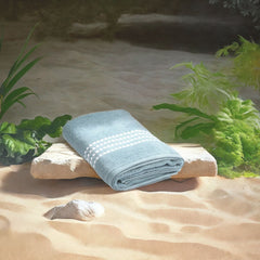 Prosop de baie din bumbac 100%, 70x140 cm, Densitate 460 gr/m², Maisonette Classy, albastru petrol