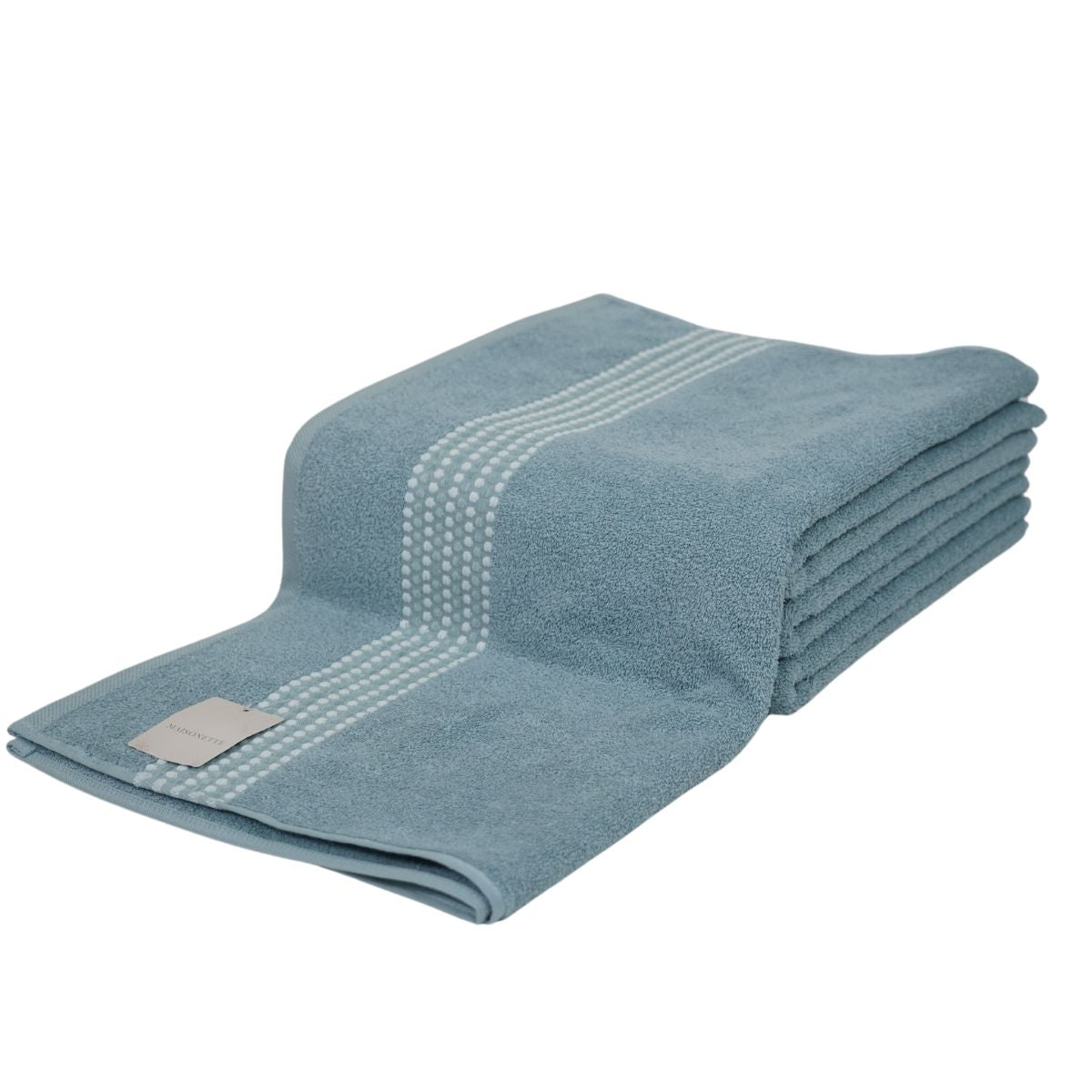 Prosop de baie din bumbac 100%, 70x140 cm, Densitate 460 gr/m², Maisonette Classy, albastru petrol