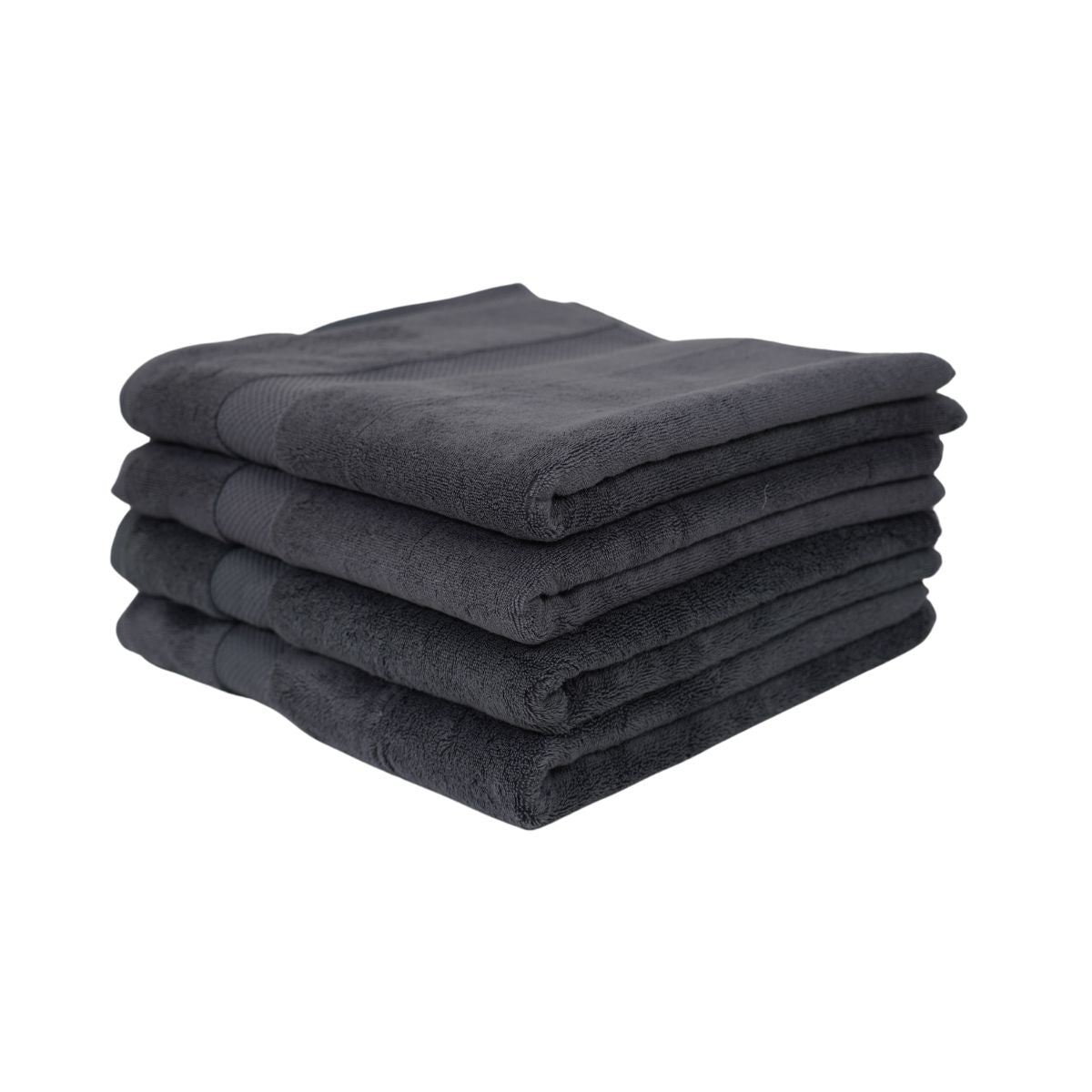 Prosop de baie din bumbac 100%, 76x147 cm, Densitate 700 gr/m², Maisonette Loft, gri charcoal