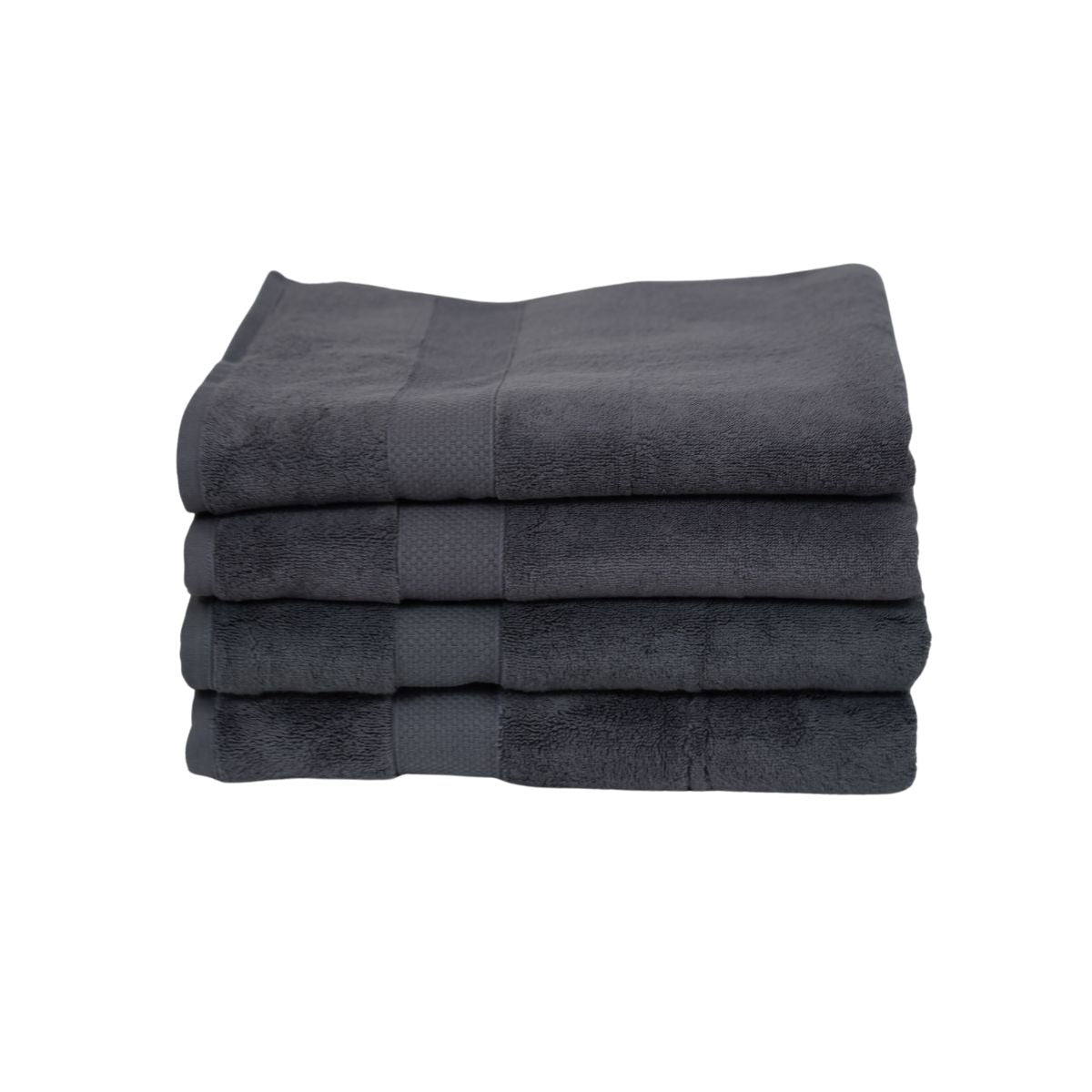 Prosop de baie din bumbac 100%, 76x147 cm, Densitate 700 gr/m², Maisonette Loft, gri charcoal