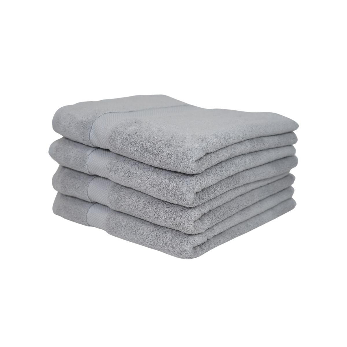 Prosop de baie din bumbac 100%, 76x147 cm, Densitate 700 gr/m², Maisonette Loft, gri silver