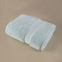 Prosop de baie din bumbac 100%, 76x147 cm, Densitate 700 gr/m²,  Maisonette Loft, verde albastrui