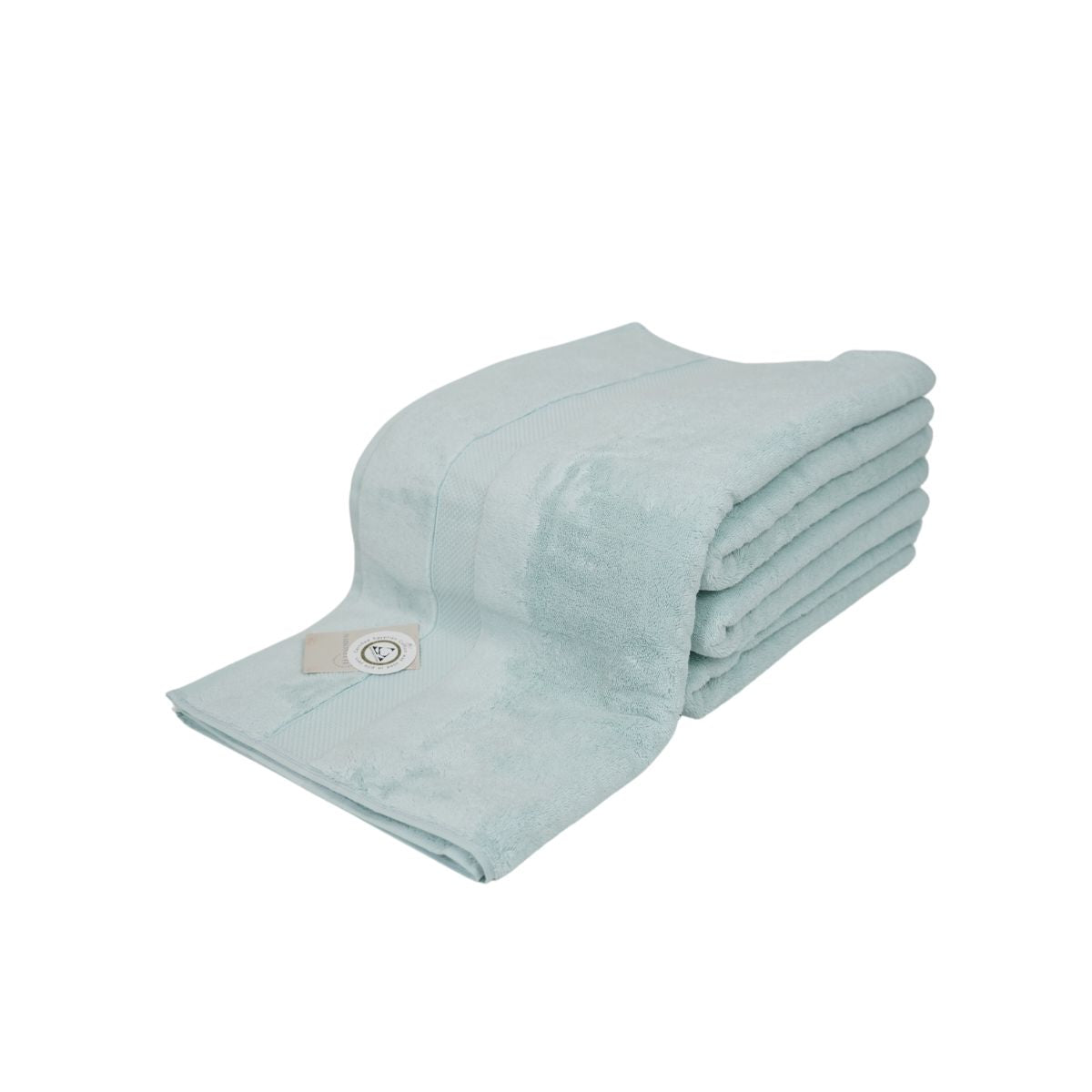 Prosop de baie din bumbac 100%, 76x147 cm, Densitate 700 gr/m²,  Maisonette Loft, verde albastrui