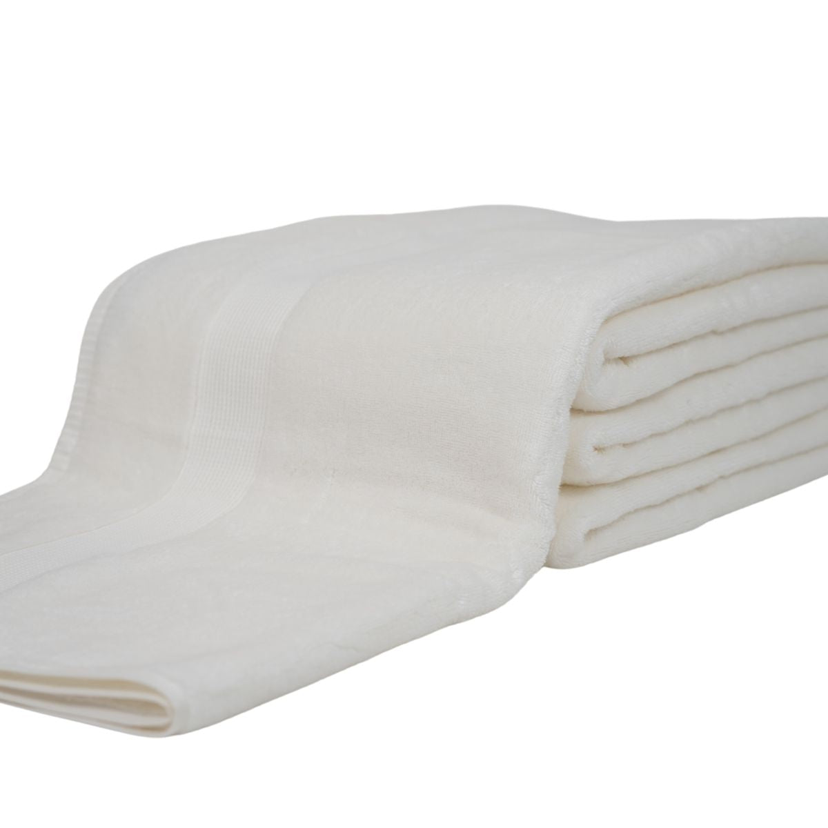 Prosop de baie din bumbac 100%, 90X150 cm, Densitate 550 gr/m², Maisonette Pure, crem ivory