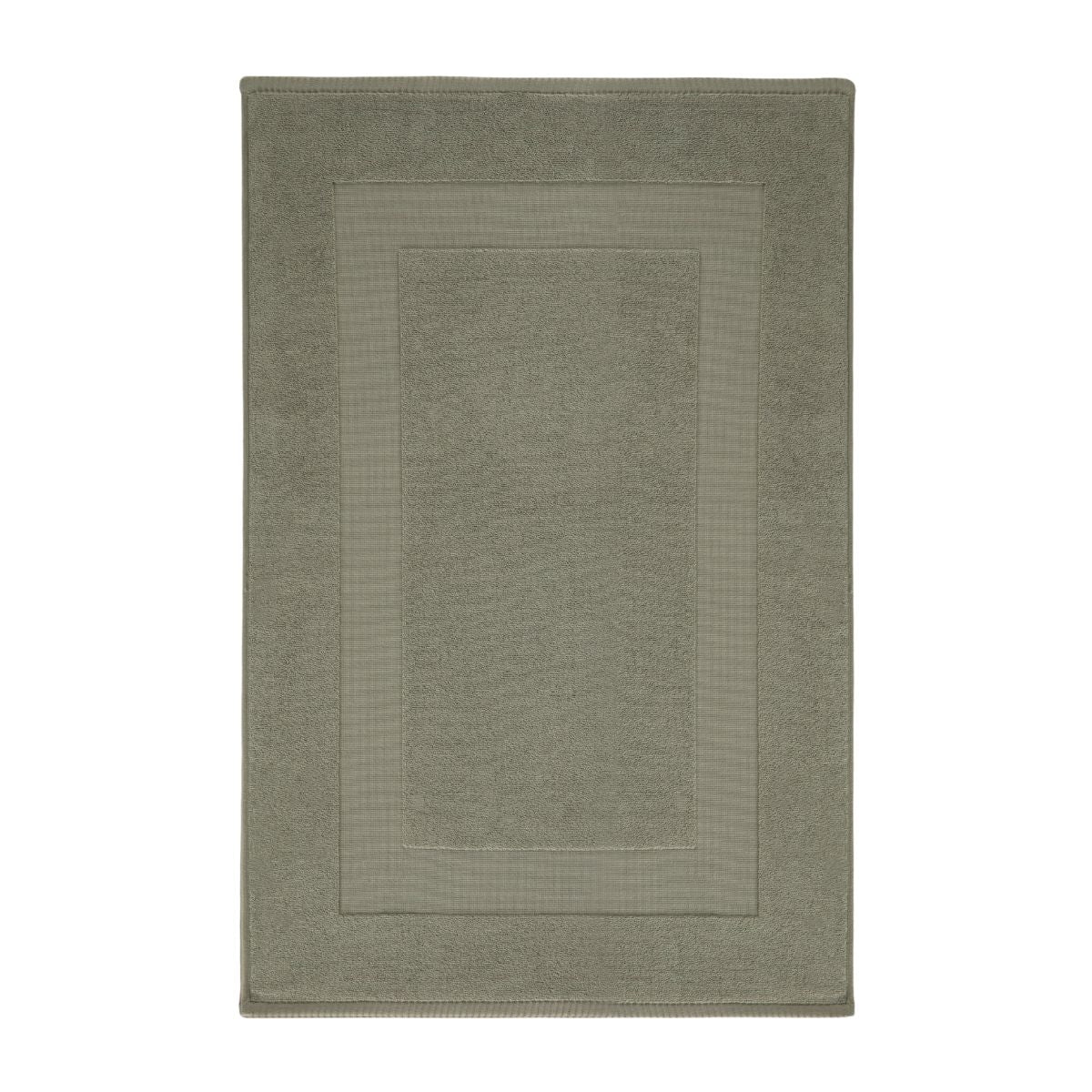 Prosop de baie din bumbac 100%, pentru picioare, 60X95 cm, Densitate 1000 gr/m², Maisonette Pure Tubemat, verde oliv