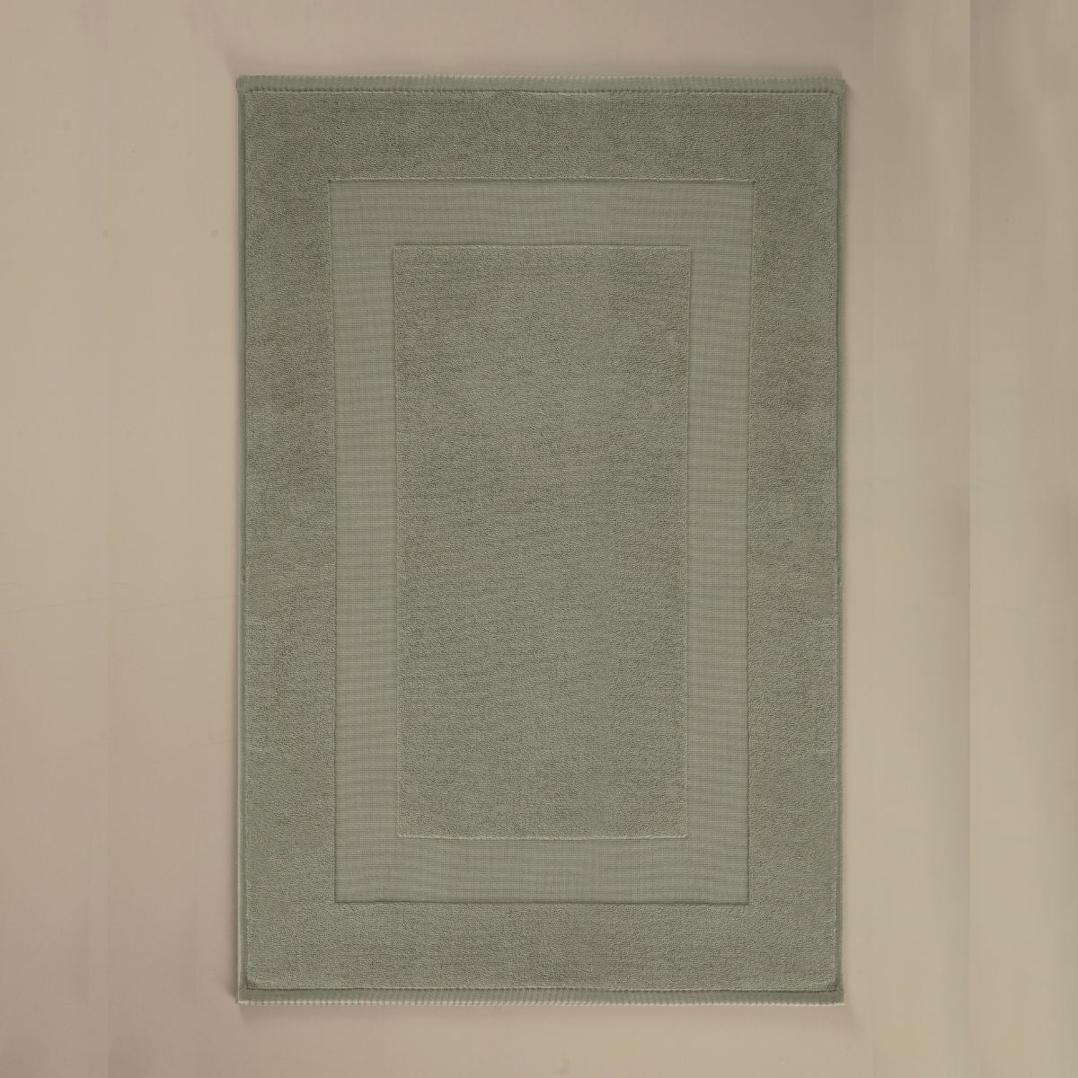 Prosop de baie din bumbac 100%, pentru picioare, 60X95 cm, Densitate 1000 gr/m², Maisonette Pure Tubemat, verde oliv