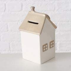 Pusculita decorativa bej-capucino din ceramica Bergström Boltze