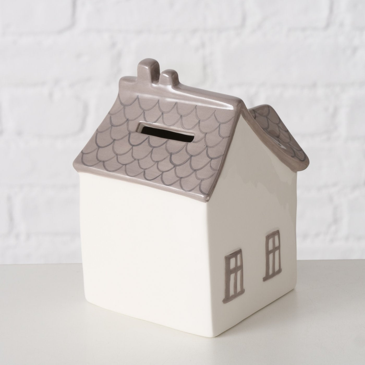 Pusculita decorativa maro-ciocolata din ceramica Bergström Boltze, 3, hectarul.ro