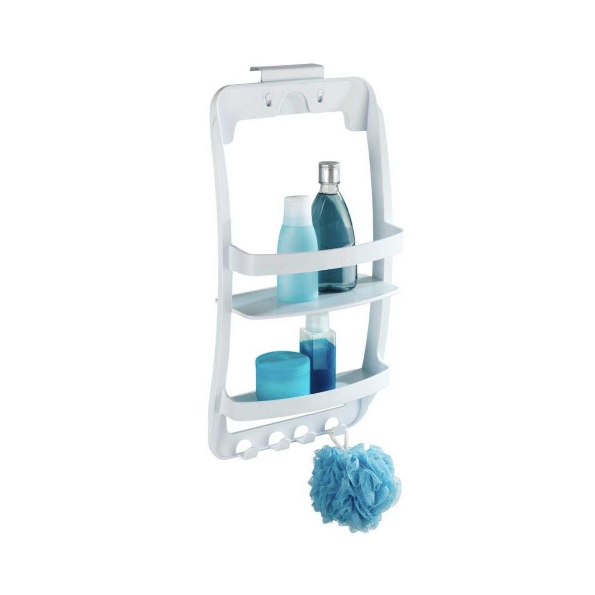 Raft alb pentru usa / perete, 54,5 x 26 cm, din plastic, Universal Wenko, 1, hectarul.ro