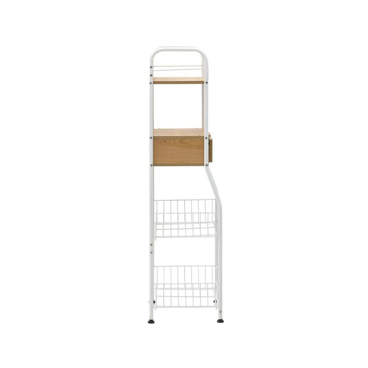 Raft pentru bucatarie alb / lemn natural 40x30x110 cm