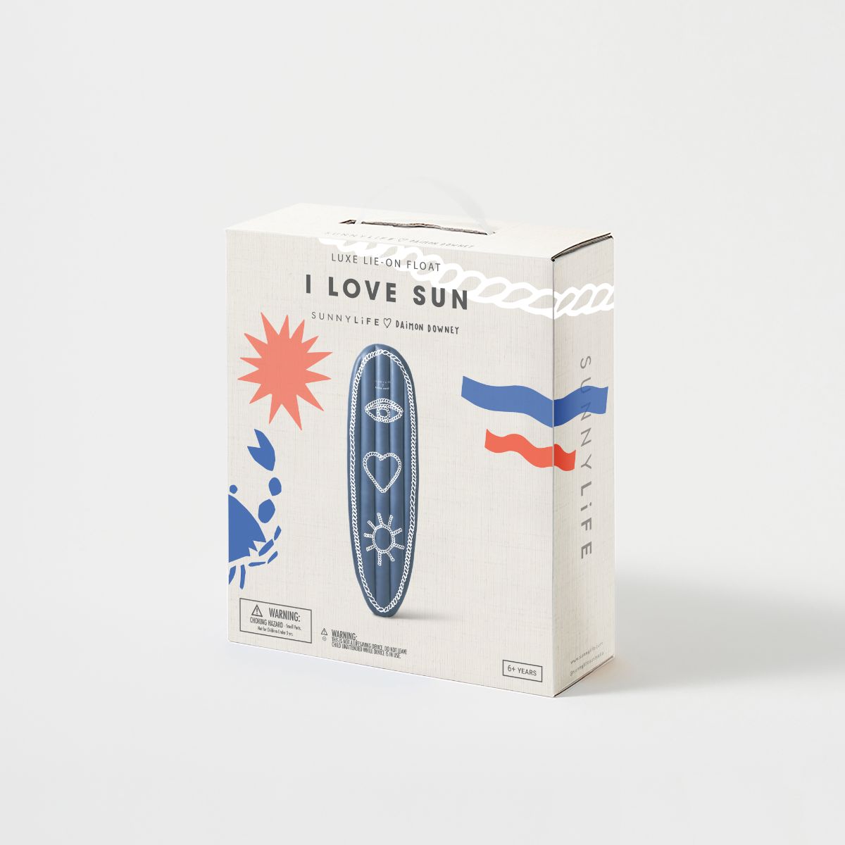 Saltea gonflabila 62x210x18 cm Sunnylife I Love Sun
