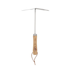 Sapaliga dubla din inox si lemn 30 cm Esschert Design