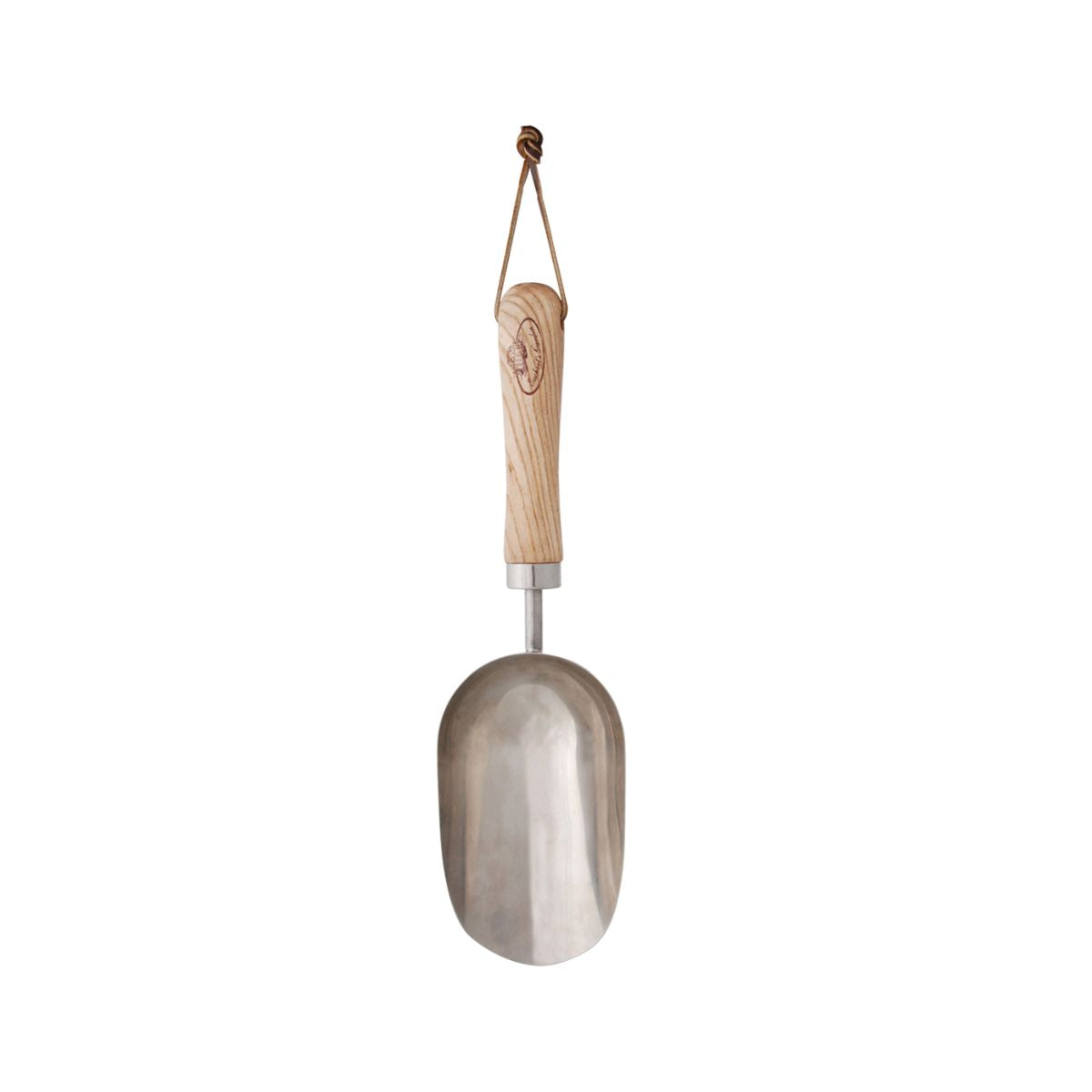Scafa de mana pentru compost din inox si lemn 32 cm Esschert Design, 1, hectarul.ro