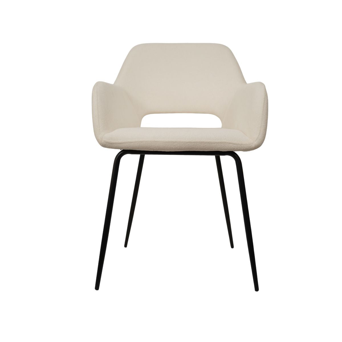 Pachet 3+1 Scaun living crem, din catifea poliester si metal, fix, CH26 F009-2