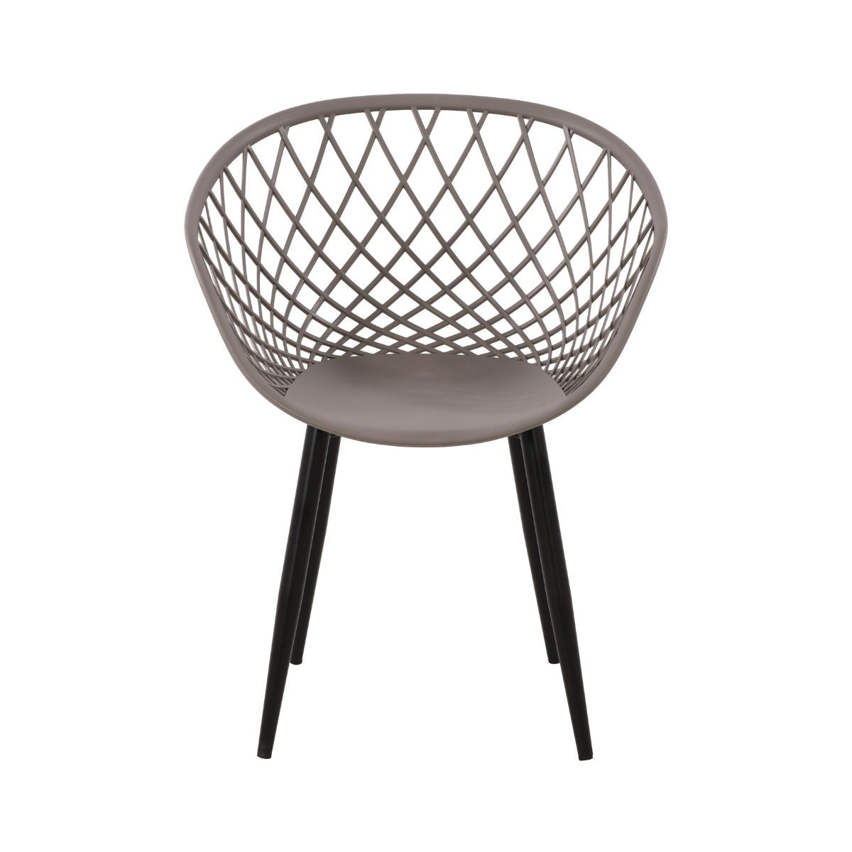 Scaun de living gri din polipropilena si metal Optimus
