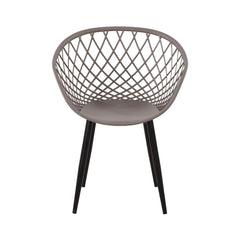 Scaun de living gri din polipropilena si metal Optimus