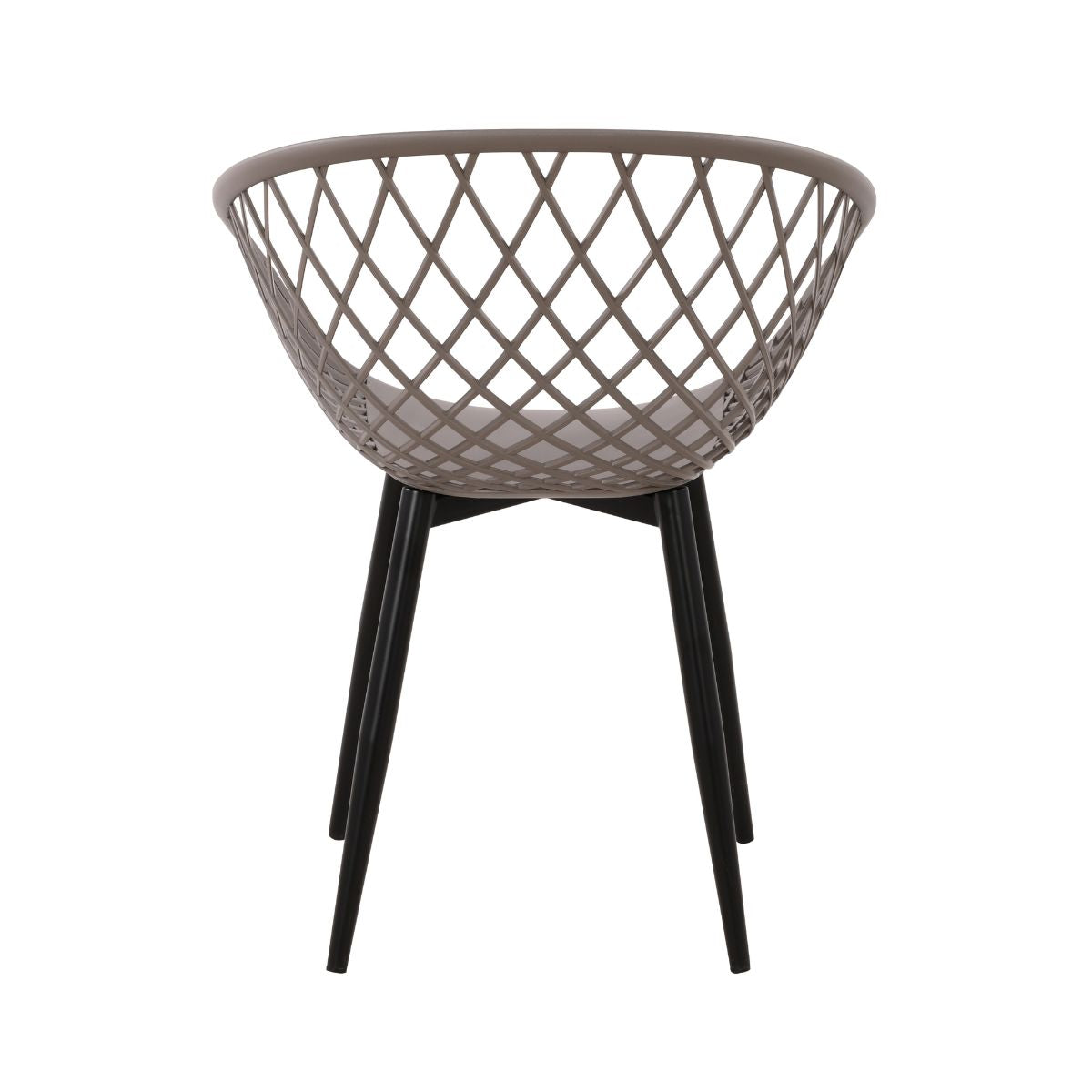 Scaun de living gri din polipropilena si metal Optimus