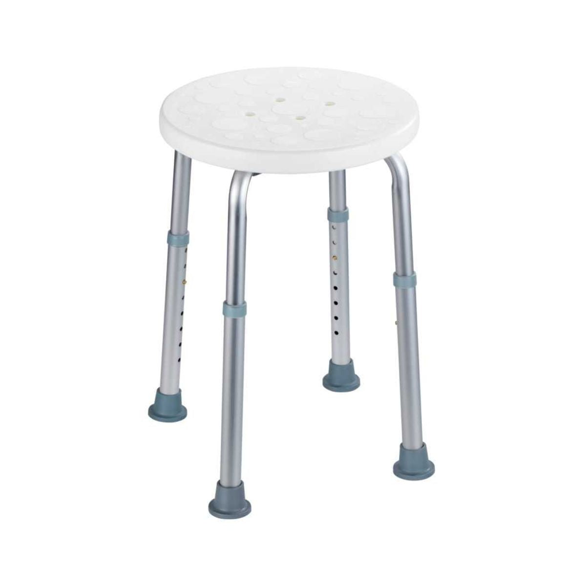 Scaunel ajustabil 39,5-57,5 cm pentru dus / cada, din plastic si aluminiu, Secura Wenko, 1, hectarul.ro