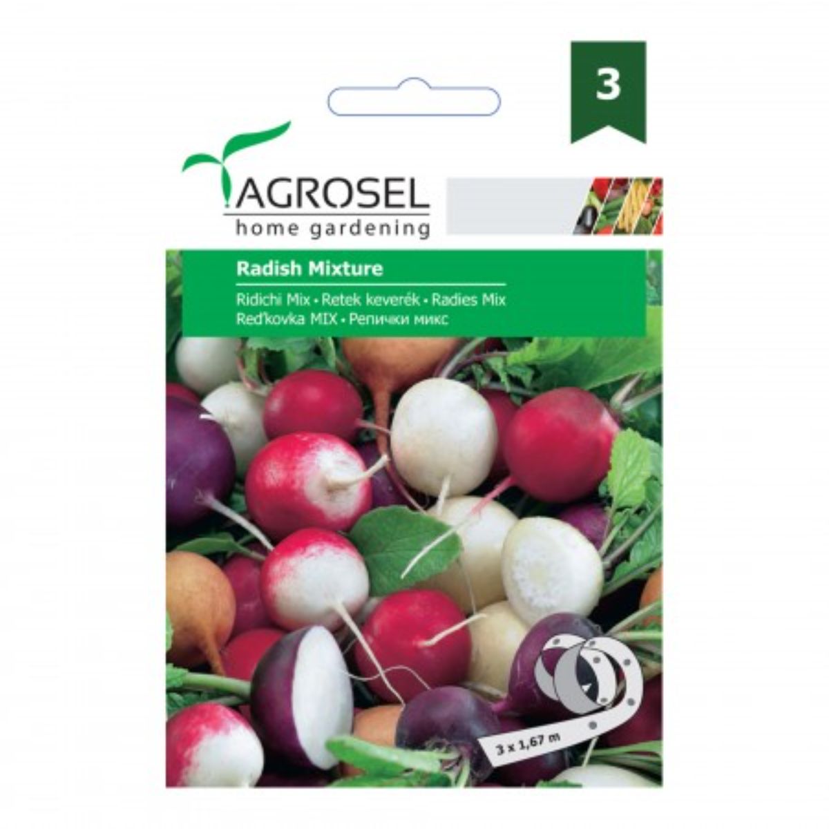 Seminte Mix Ridichi (French, Cherry, Icicle) Agrosel banda