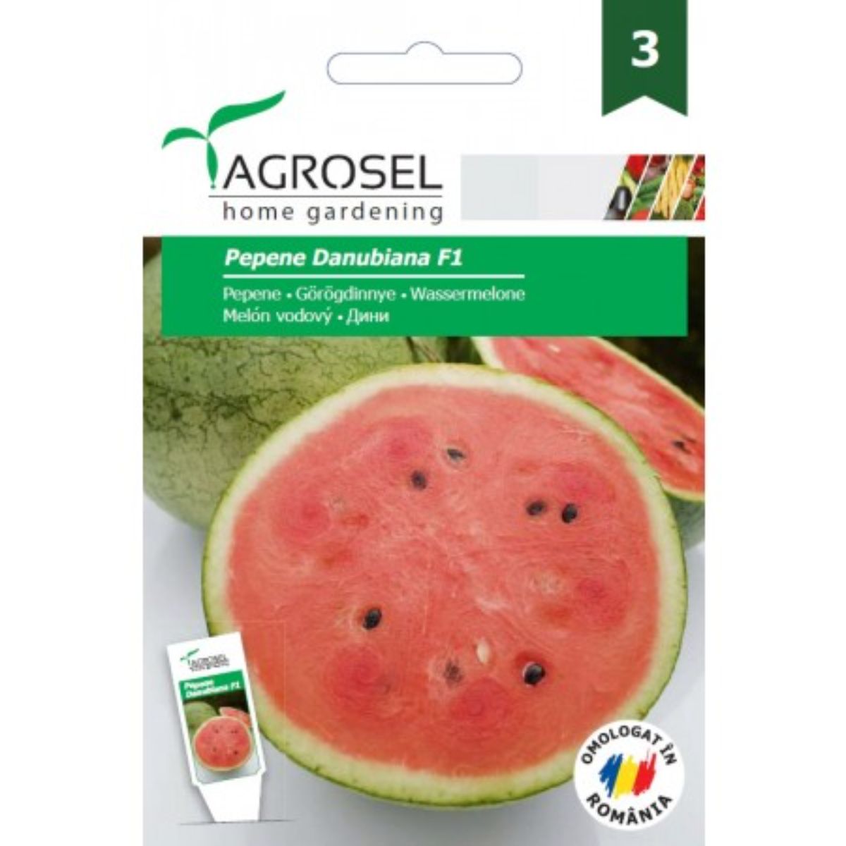 Seminte Pepene Verde Danubiana F1 Agrosel 10 sem