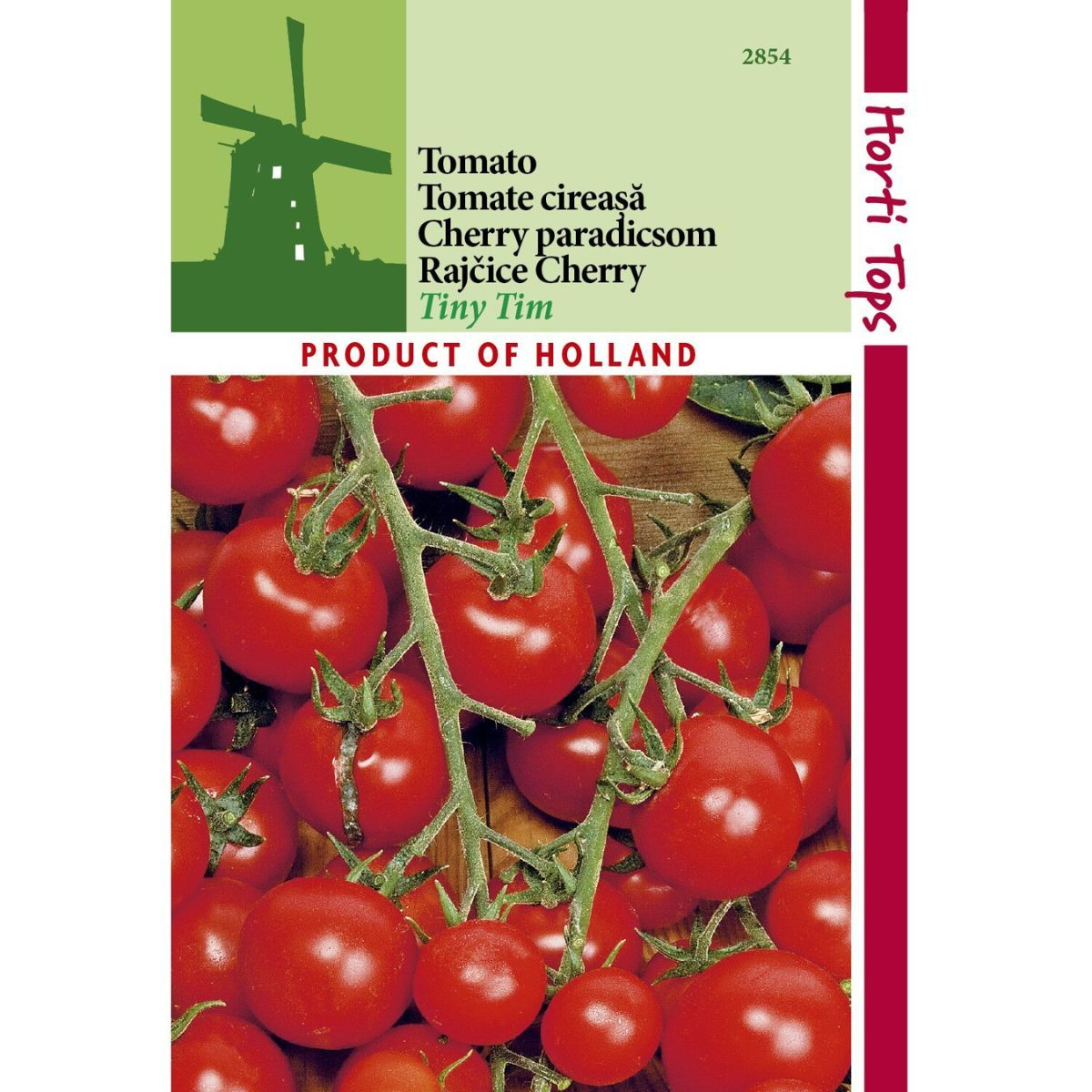 Seminte Tomate RED  TINY TIM CHERRY - cireasa Horti Tops 0.5 g, 1, hectarul.ro