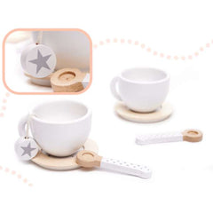 Serviciu de cafea pt copii din lemn, pt 2 persoane