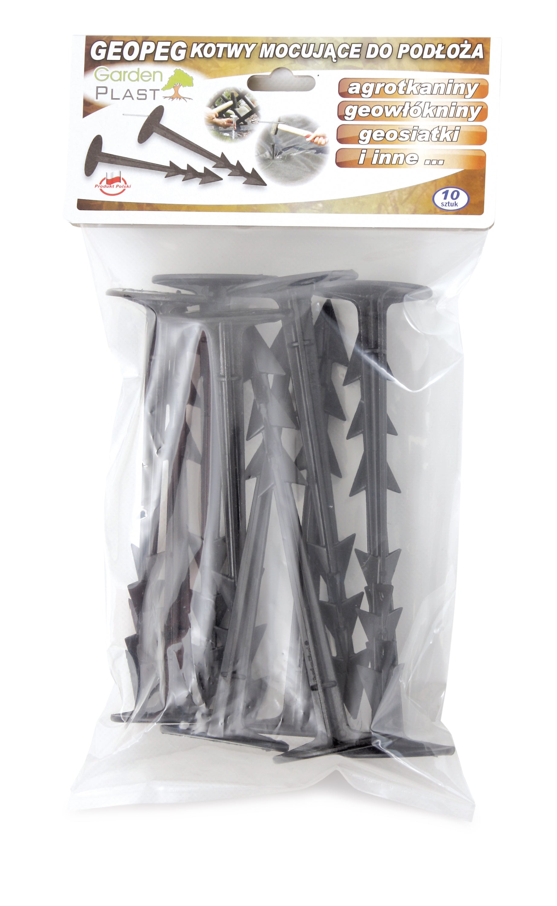 Set 10 de buc cuie fixare folii, h 22.5 cm
