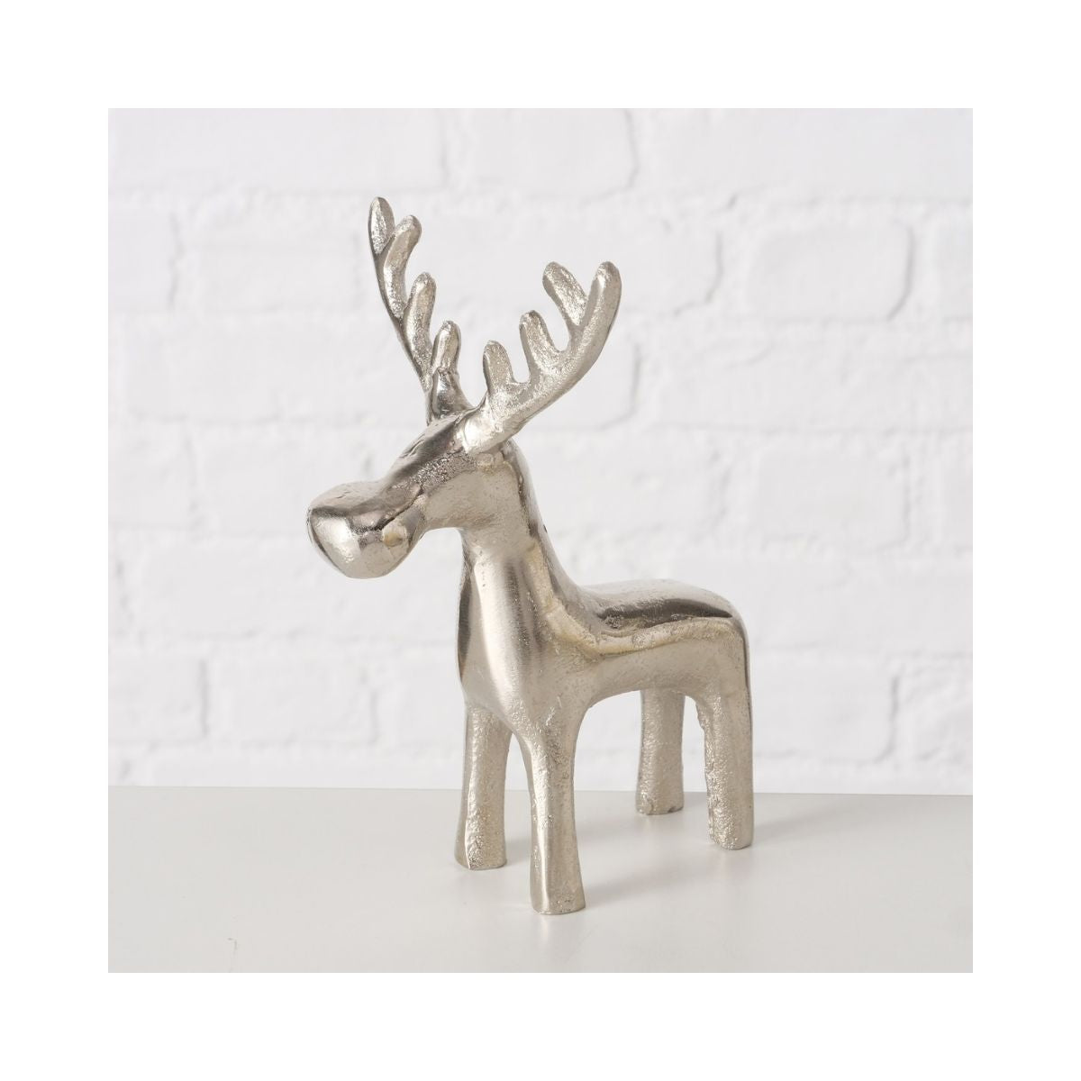 Set 2 decoratiuni argintii din metal 
16 / 21 cm Tarni Boltze, 4, hectarul.ro