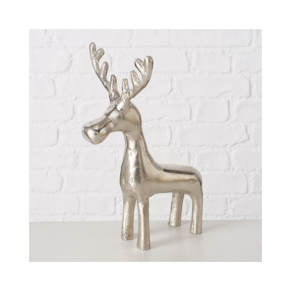 Set 2 decoratiuni argintii din metal 
16 / 21 cm Tarni Boltze, 5, hectarul.ro