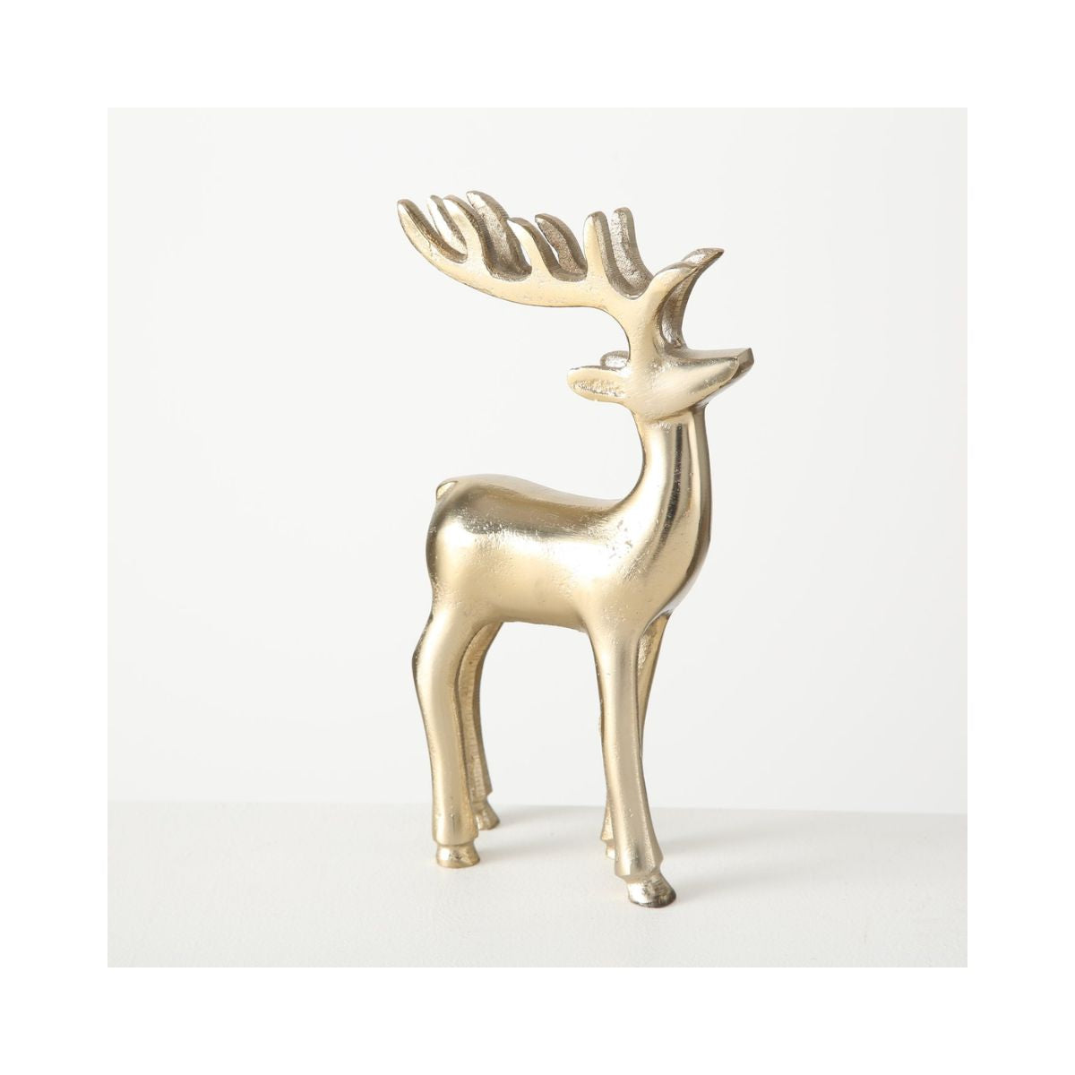 Set 2 decoratiuni aurii din aluminiu 14 / 21 cm Taisto Boltze, 4, hectarul.ro