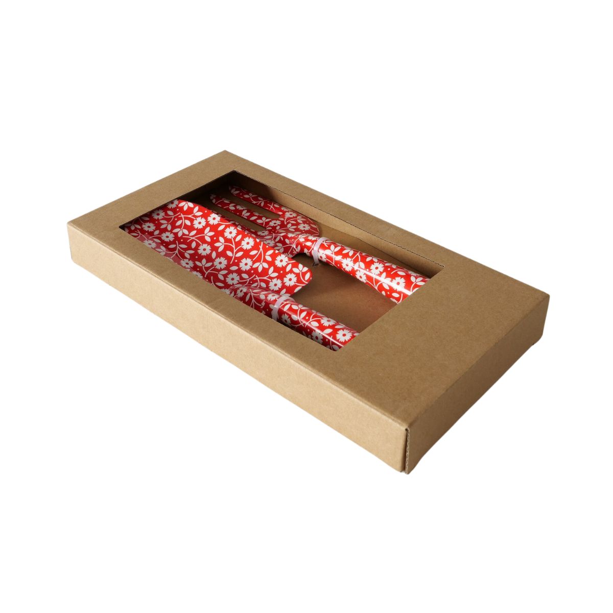 Set 2 unelte pentru gradinarit, rosu/alb din metal Lilly Boltze