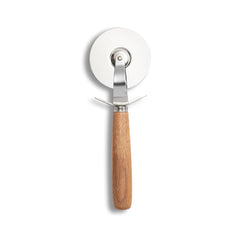 Set de 2 ustensile pentru pizza, din lemn si inox, Pizza Cutting Zeller