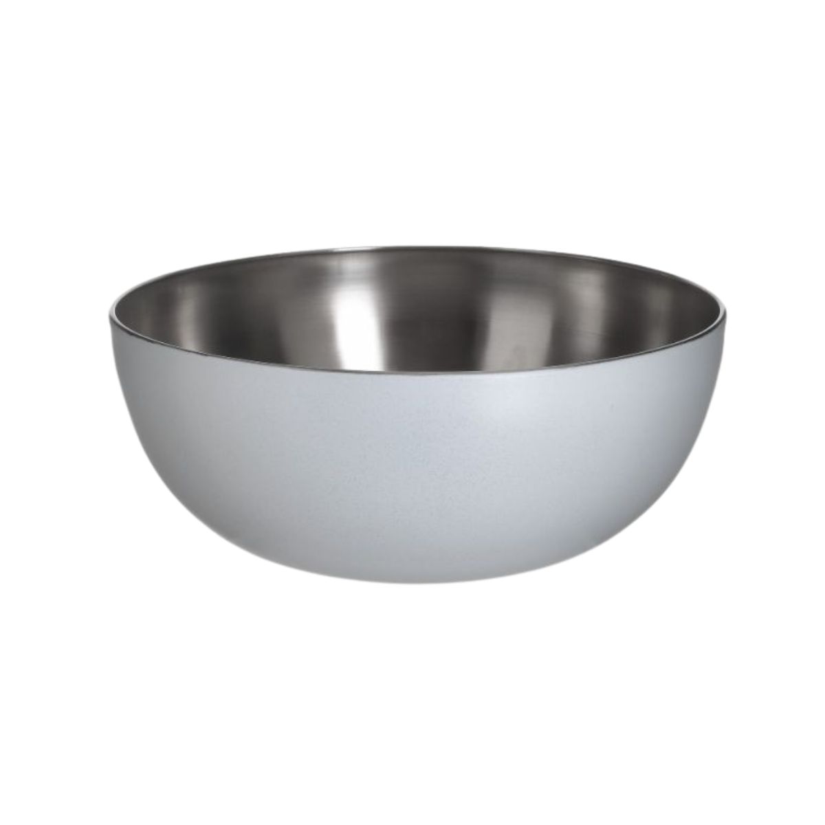 Bol de salata, din inox,  Φ24x10 cm, ALB