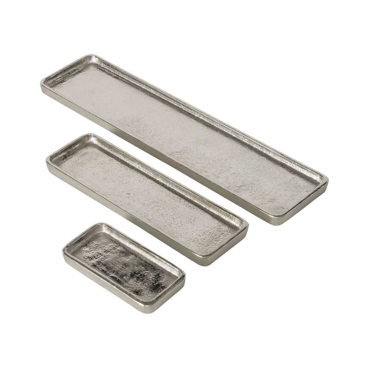 Set 3 tavi argintii din aliaj nichel-aluminiu 13 / 38 / 24 cm Simo Boltze, 1, hectarul.ro