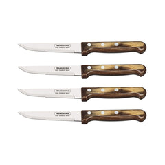 Set 4 cutite Gaucho Steak maro Tramontina