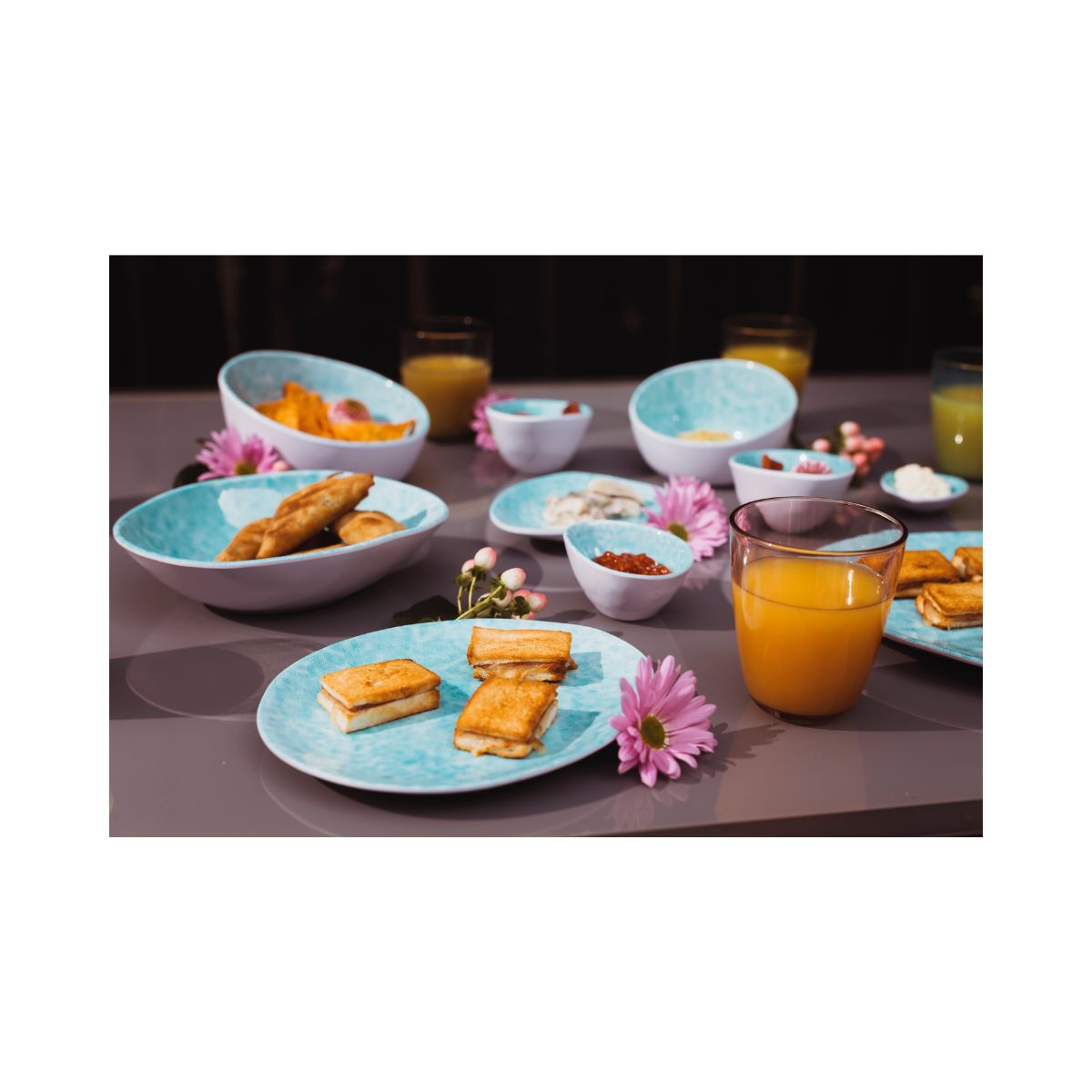 Set 6 pahare colorate din sticla 31cl Cosy Moments Streetfood Festival Cosy&Trendy, 7, hectarul.ro