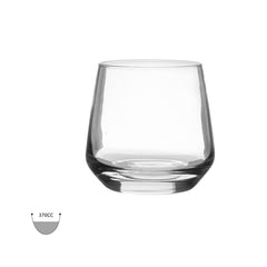 Set 6 pahare din sticla pentru wiskey 345cc Φ9X9 Inart