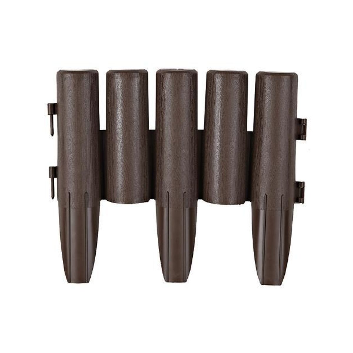 Set 8 borduri decorative din polipropilena de culoare maro inchis stabilizata UV, 27x24 cm, 1, hectarul.ro