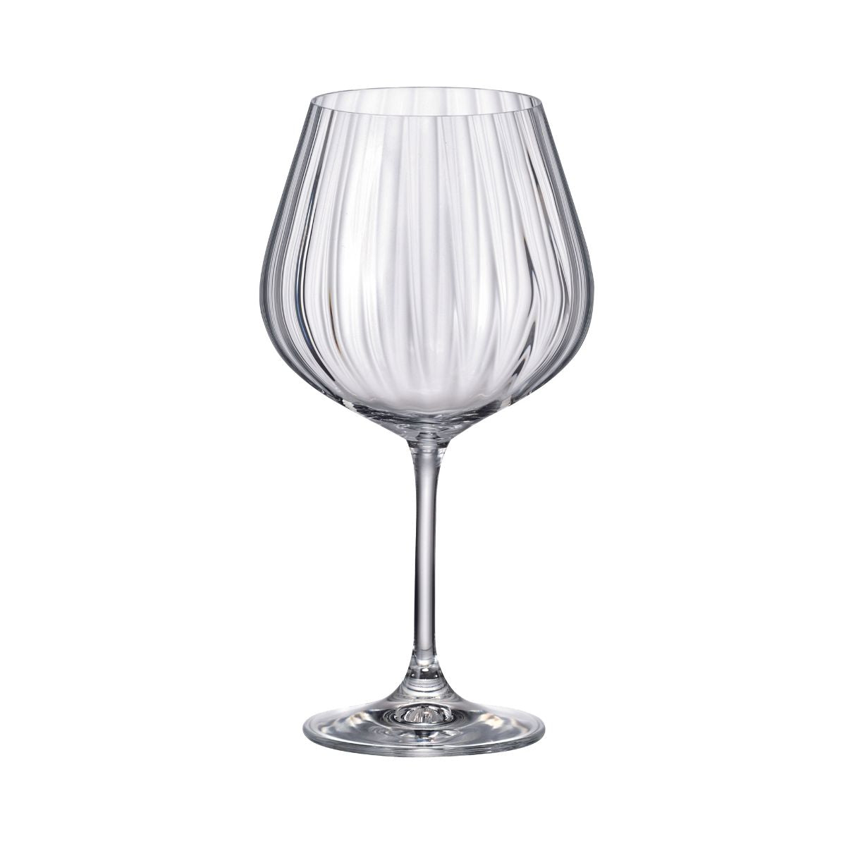 Set de 2 pahare pentru gin, transparent, din cristal de Bohemia, 710 ml, Gin Tonic Waterfall, 1, hectarul.ro