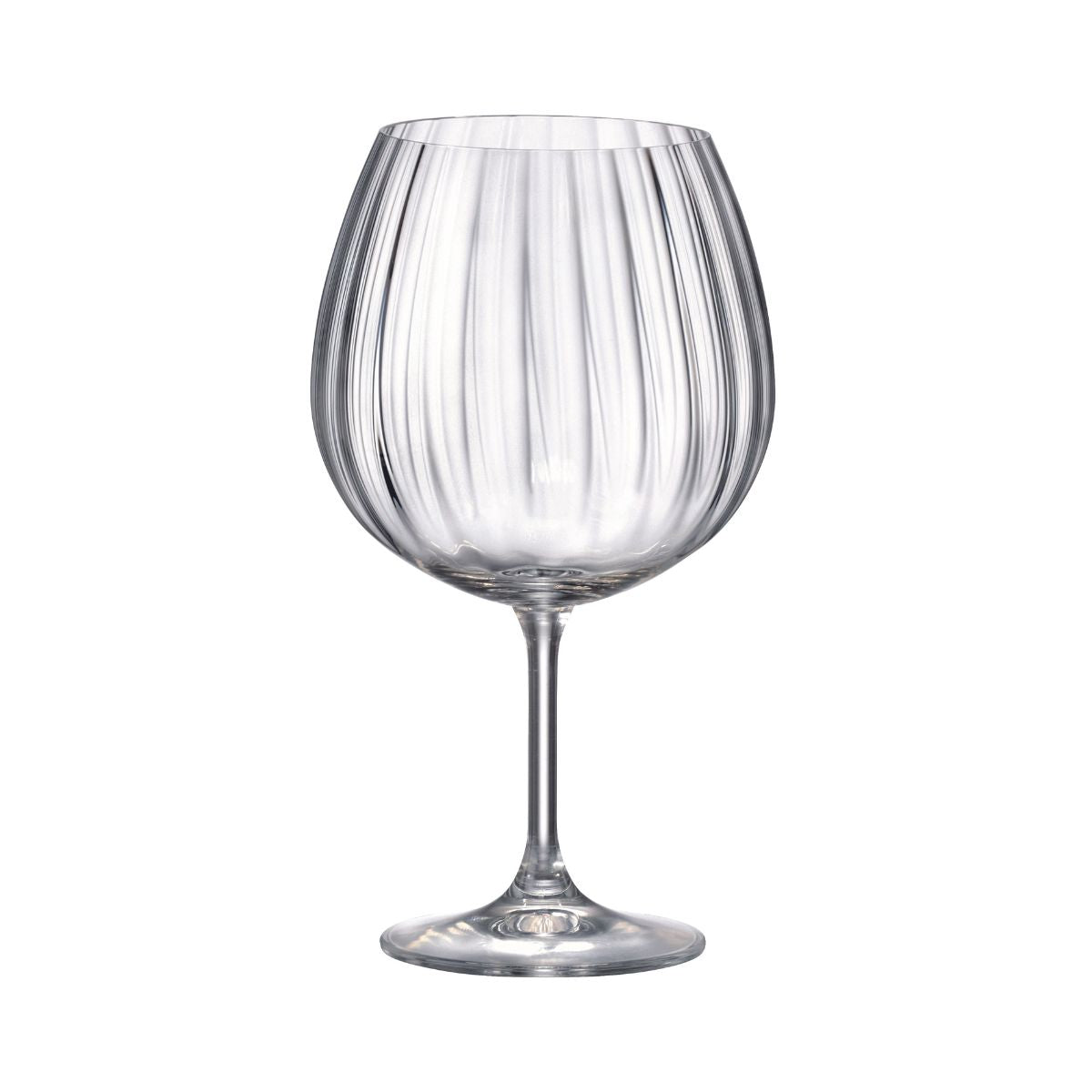 Set de 2 pahare pentru gin, transparent, din cristal de Bohemia, 820 ml, Gin Tonic Waterfall, 1, hectarul.ro