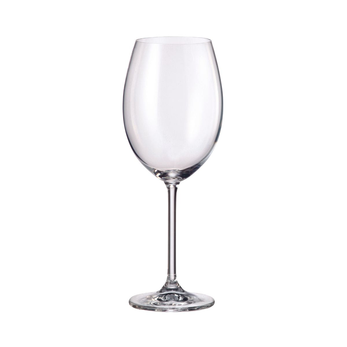 Set de 2 pahare pentru vin rosu, transparent, din cristal de Bohemia, 600 ml, 2For2