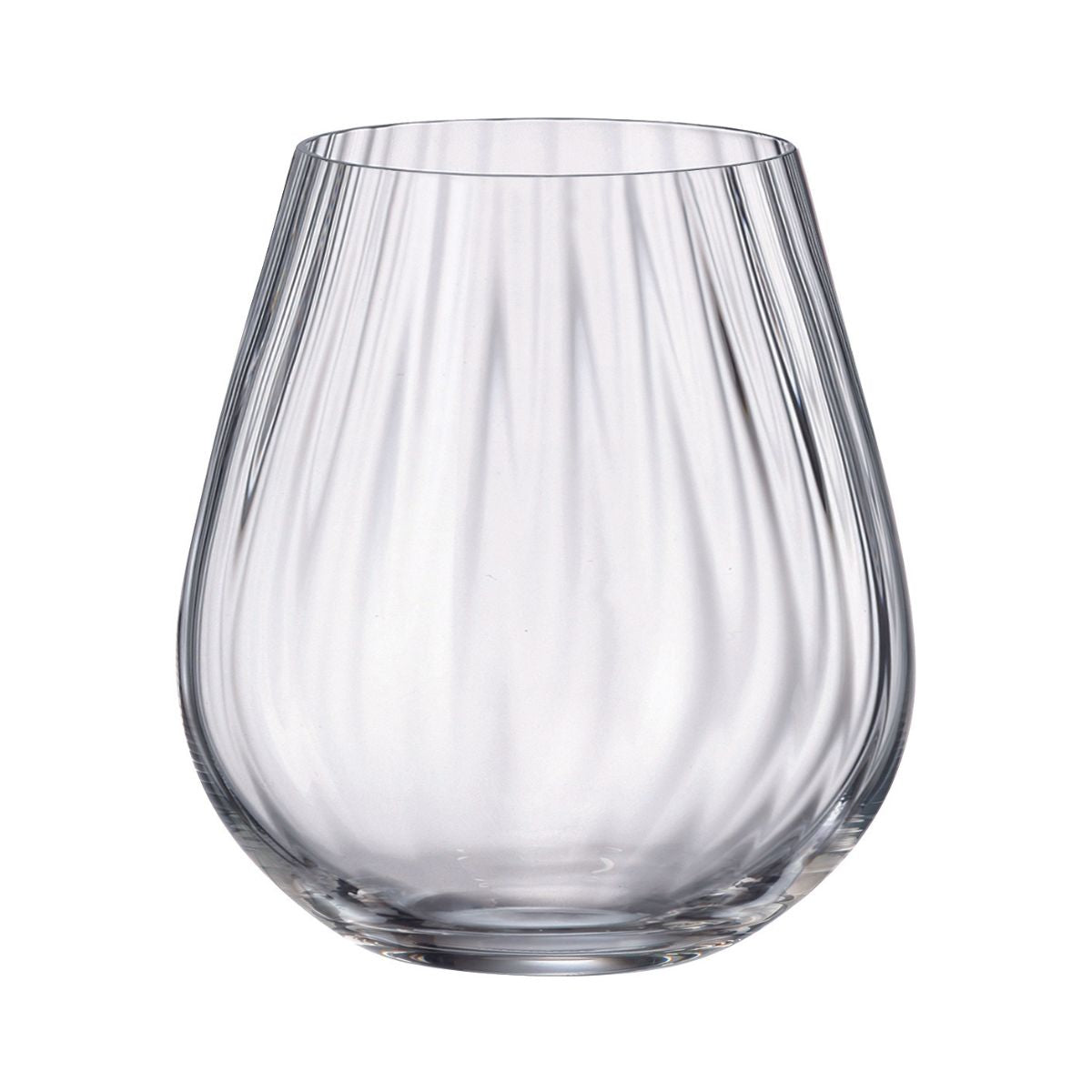 Set de 6 pahare pentru coniac, transparent, din cristal de Bohemia, 380 ml, Sarah Waterfall, 1, hectarul.ro