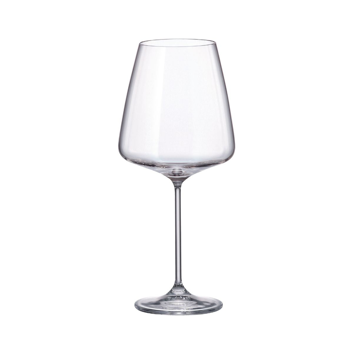 Set de 6 pahare pentru vin rosu, transparent, din cristal de Bohemia, 650 ml, Sora Red Wine, 1, hectarul.ro