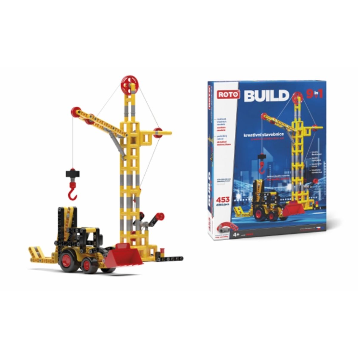 Set de constructie 9 in 1 Roto Efko, 453 piese, 2, hectarul.ro